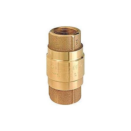 Strataflo 2" FNPT No-Lead Brass Check Valve with Buna-S Rubber Poppet F300-200